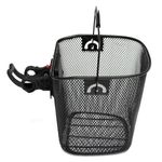 Sport si Outdoor/Ciclism/Piese pentru biciclete/Accesorii piese biciclete - Cos metalic pentru bicicleta cu maner, demontabil, conceput pentru a fi montat in partea din fata, culoare Neagra - Infinity.ro