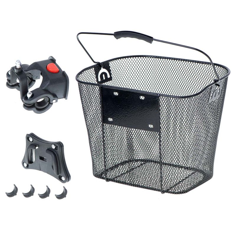 Sport si Outdoor - Ciclism - Piese pentru biciclete - Accesorii piese biciclete - Cos metalic pentru bicicleta cu maner, demontabil, conceput pentru a fi montat in partea din fata - Infinity.ro