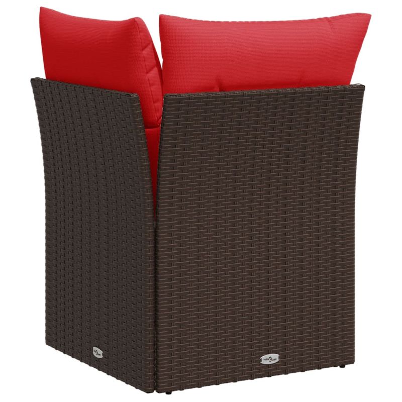 Casa si Gradina - Gradina si terasa - Mobilier exterior - Canapele si fotolii gradina - Canapea de colt cu perna de gradina, maro, poliratan - Infinity.ro