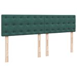 Casa si Gradina - Mobilier - Paturi si accesorii - Paturi - Cadru de pat otoman cu saltea verde inchis 160x200cm catifea - Infinity.ro