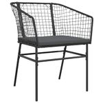 Casa si Gradina - Gradina si terasa - Mobilier exterior - Seturi mobila gradina - Set de sufragerie de gradina 5 piese neagra Sticla Poly Rattan - Infinity.ro