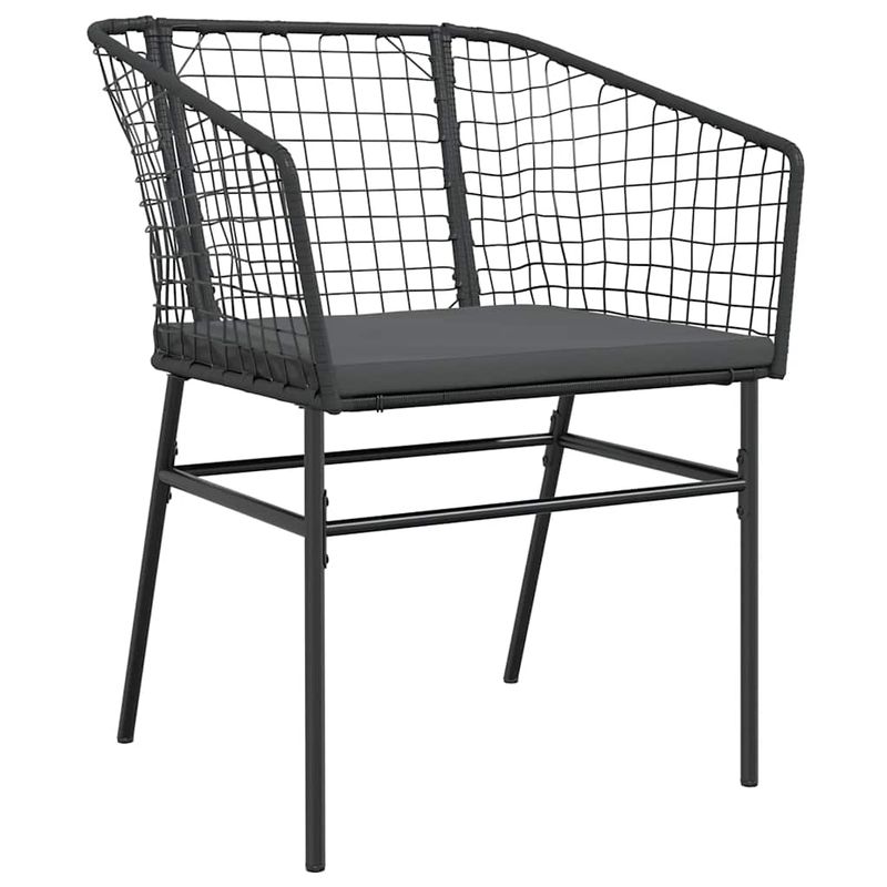 Casa si Gradina - Gradina si terasa - Mobilier exterior - Seturi mobila gradina - Set de sufragerie de gradina 5 piese neagra Sticla Poly Rattan - Infinity.ro