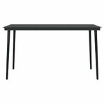 Casa si Gradina - Gradina si terasa - Mobilier exterior - Seturi mobila gradina - Set de sufragerie de gradina 5 piese neagra Sticla Poly Rattan - Infinity.ro