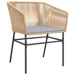 Casa si Gradina - Gradina si terasa - Mobilier exterior - Seturi mobila gradina - Set mobilier de gradina cu perne 5 piese maro sticla polirattan - Infinity.ro