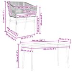 Casa si Gradina - Gradina si terasa - Mobilier exterior - Seturi mobila gradina - Set mobilier de gradina cu perne 5 piese maro sticla polirattan - Infinity.ro