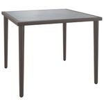 Casa si Gradina - Gradina si terasa - Mobilier exterior - Canapele si fotolii gradina - Masa de gradina, gri, 48x48x37 cm, otel - Infinity.ro