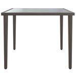Casa si Gradina - Gradina si terasa - Mobilier exterior - Canapele si fotolii gradina - Masa de gradina, gri, 48x48x37 cm, otel - Infinity.ro