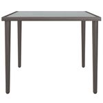 Casa si Gradina - Gradina si terasa - Mobilier exterior - Canapele si fotolii gradina - Masa de gradina, gri, 48x48x37 cm, otel - Infinity.ro
