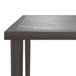 Casa si Gradina - Gradina si terasa - Mobilier exterior - Canapele si fotolii gradina - Masa de gradina, gri, 48x48x37 cm, otel - Infinity.ro