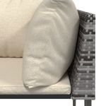 Casa si Gradina - Gradina si terasa - Mobilier exterior - Seturi mobila gradina - Set mobilier de gradina cu perne, 3 piese, gri, poliratan - Infinity.ro