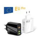 Laptop, Telefoane si Tablete - Telefoane mobile si accesorii - Accesorii Telefoane - Incarcatoare telefoane - Incarcator Retea, 65W Fast Charge, 5 Porturi, 3 x USB, 2 x Type-C, Compatibil iPhone, Huawei, Samsung, Xiaomi etc, Negru - Infinity.ro