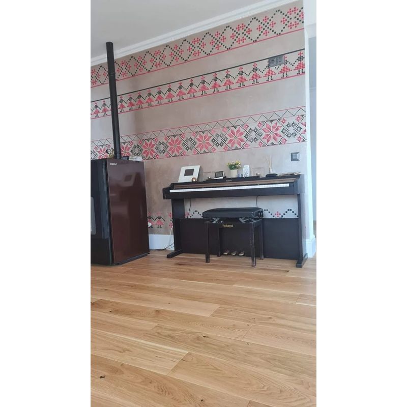 Casa si Gradina - Decoratiuni - DIY - Sabloane decorative pereti - Sablon 340x250x0.7mm, Motiv Traditional Romanesc, Refolosibil MX70003, 28 x 18 cm - Infinity.ro