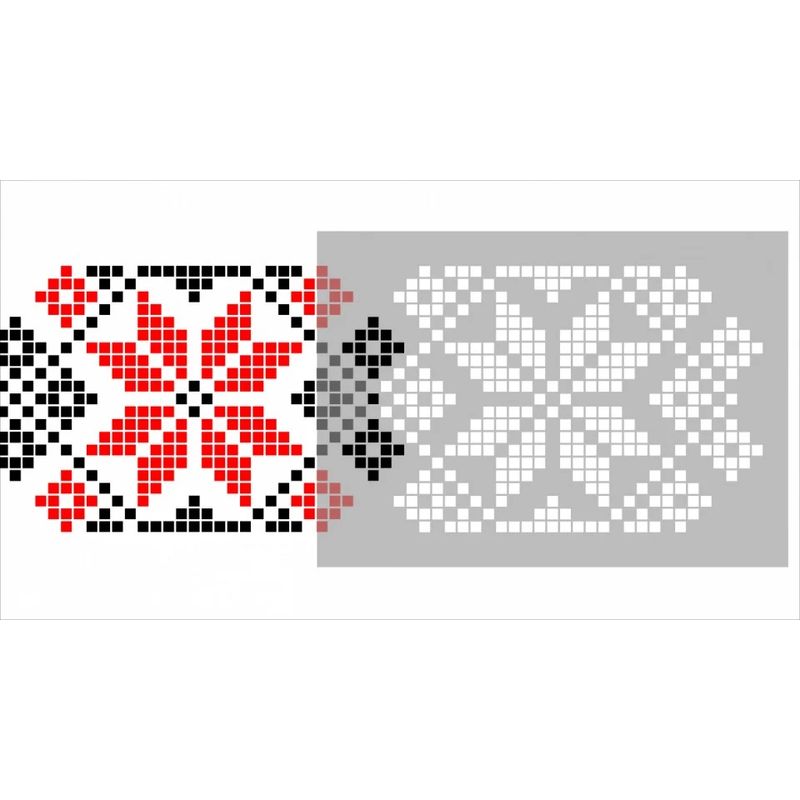 Casa si Gradina - Decoratiuni - DIY - Sabloane decorative pereti - Sablon 340x250x0.7mm, Motiv Traditional Romanesc, Refolosibil MX70003, 28 x 18 cm - Infinity.ro