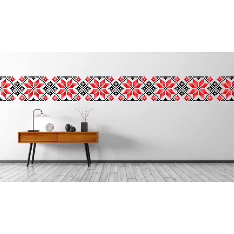 Casa si Gradina - Decoratiuni - DIY - Sabloane decorative pereti - Sablon 340x250x0.7mm, Motiv Traditional Romanesc, Refolosibil MX70003, 28 x 18 cm - Infinity.ro