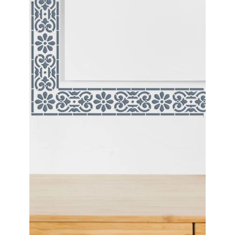 Casa si Gradina - Decoratiuni - DIY - Sabloane decorative pereti - Sablon Perete vopsire, tencuiala dimensiune 570x120 mm grosime 0,7mm Bordura 6 MXSP7378 - Infinity.ro