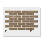 Casa si Gradina - Decoratiuni - DIY - Sabloane decorative pereti - Sablon Perete vopsire, tencuiala 900x600x0.7mm Running Bond Brick Refolosibil, model MXSP7056 - Infinity.ro