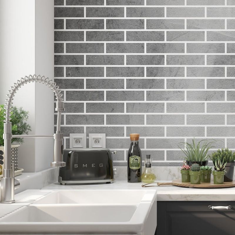 Casa si Gradina - Decoratiuni - DIY - Sabloane decorative pereti - Sablon Perete vopsire, tencuiala 900x600x0.7mm Running Bond Brick Refolosibil, model MXSP7056 - Infinity.ro