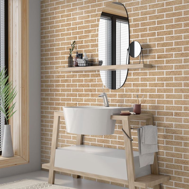 Casa si Gradina - Decoratiuni - DIY - Sabloane decorative pereti - Sablon Perete vopsire, tencuiala 900x600x0.7mm Running Bond Brick Refolosibil, model MXSP7056 - Infinity.ro