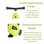 Sport si Outdoor - Role, trotinete si skateboard - Trotinete copii - Trotineta 3in1 transformabila in tricicleta, maner reglabil de impins pentru parinti, roti iluminate in miscare, verde - Infinity.ro