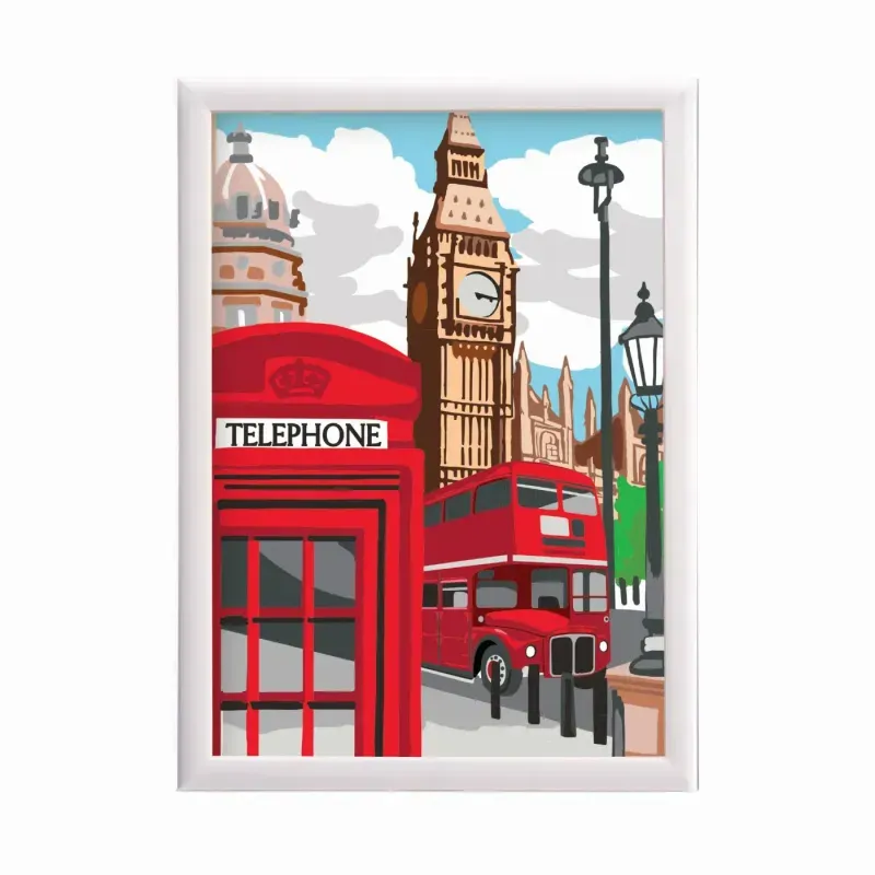 Jucarii, Copii si Bebe - Jucarii si jocuri - Jucarii & jocuri educative - Seturi pictura si desen - Picteaza Si Inrameaza Londra - Infinity.ro