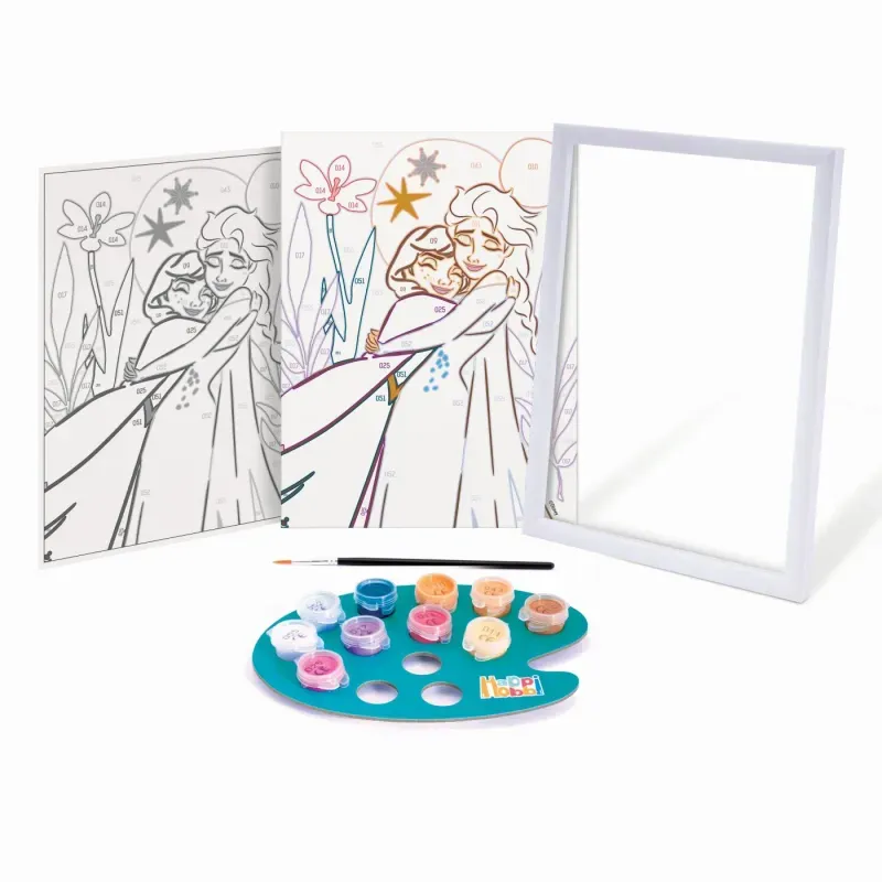 Jucarii, Copii si Bebe - Jucarii si jocuri - Jucarii & jocuri educative - Seturi pictura si desen - Picteaza Si Inrameaza Disney Frozen - Infinity.ro