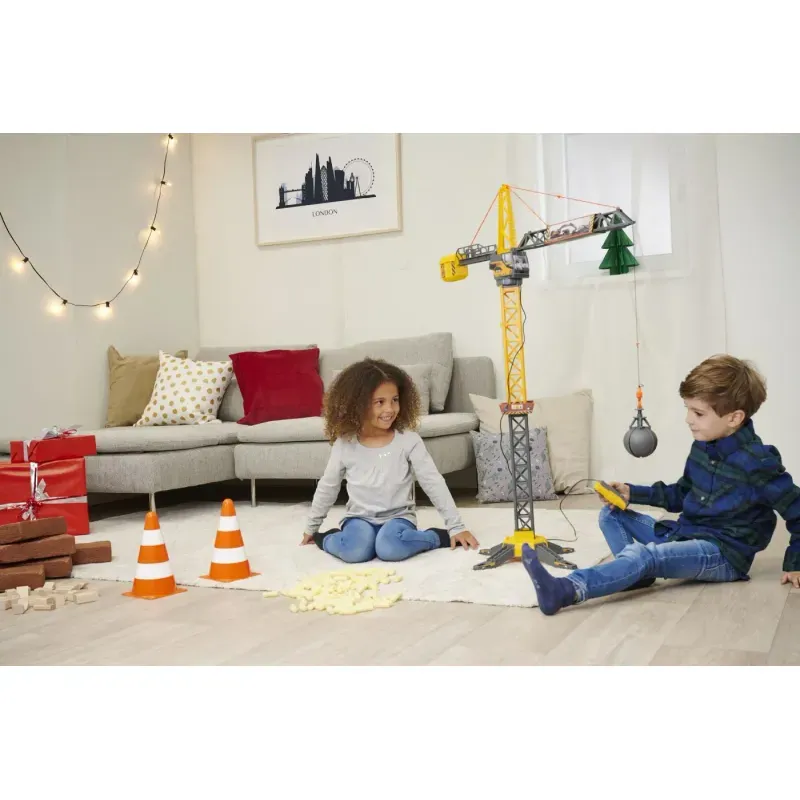 Jucarii, Copii si Bebe - Jucarii si jocuri - Vehicule si jucarii cu telecomanda - Utilaje constructie de jucarie - Dickie Macara Mighty Crane 110cm Rotatie 360 Cu Telecomanda - Infinity.ro