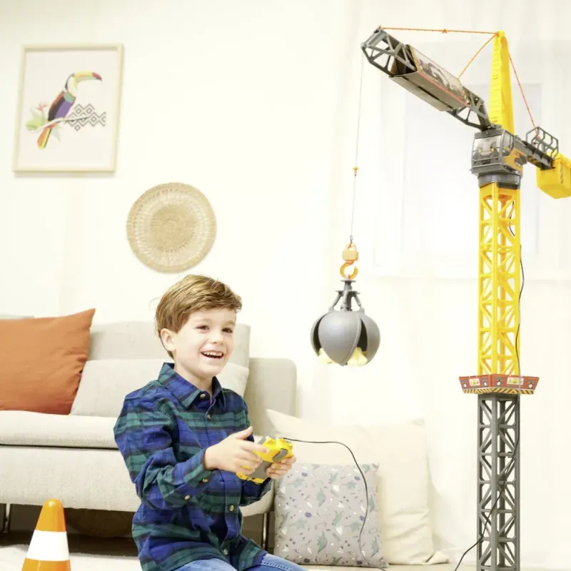 Jucarii, Copii si Bebe - Jucarii si jocuri - Vehicule si jucarii cu telecomanda - Utilaje constructie de jucarie - Dickie Macara Mighty Crane 110cm Rotatie 360 Cu Telecomanda - Infinity.ro