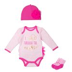 Fashion, accesorii si bijuterii - Copii - Imbracaminte copii - Treninguri si compleuri copii - Set 3 piese pentru fetite Through Night Mother's Choice - marimea 6-9 luni - Infinity.ro