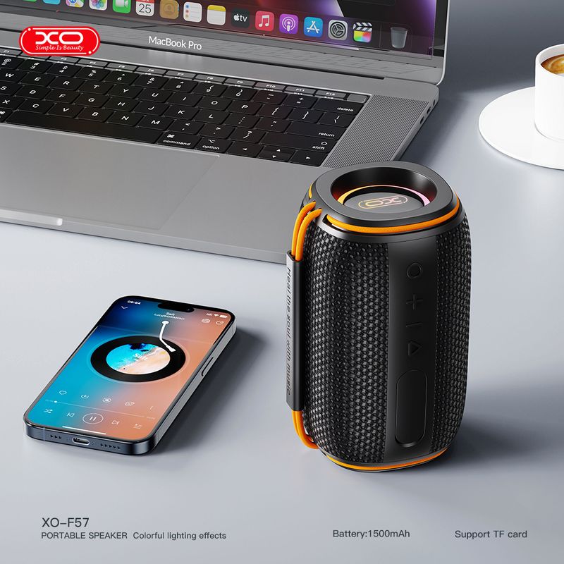 TV, Audio-Video si Foto - Portabile audio - Boxe portabile - Boxa portabila Wireless BT 5.3 XO F57 Pro Portocaliu/Negru 1500mAh 10W - Infinity.ro