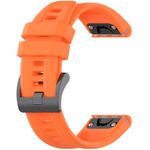Laptop, Telefoane si Tablete - Wearables si gadgeturi - Wearables - Accesorii wearables - Curea ONSG® pentru Garmin Fenix 3/3 HR/5X/5X Plus/6X/6X Pro/7X/7X Pro Solar, Y73, Silicon, Orange - Infinity.ro