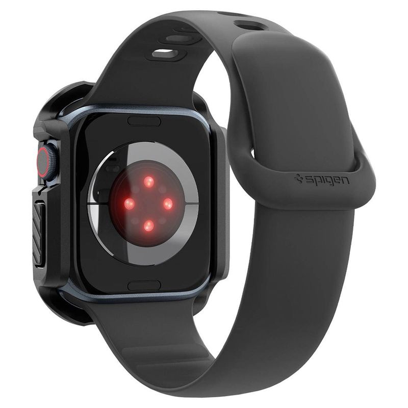 Laptop, Telefoane si Tablete - Wearables si gadgeturi - Wearables - Accesorii wearables - Husa ONSG® pentru Apple Watch 10 46mm, Q76, Policarbonat, Black - Infinity.ro