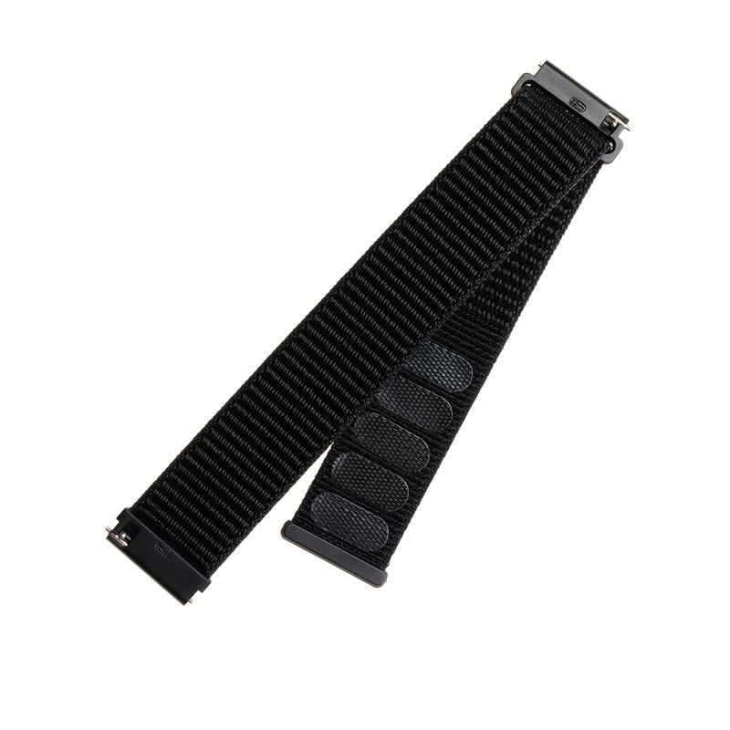 Laptop, Telefoane si Tablete - Wearables si gadgeturi - Wearables - Accesorii wearables - Curea ONSG® pentru Samsung Galaxy Watch 4/5/Active 2, Huawei Watch GT 3 42mm/GT 3 Pro 43mm, Q69, Nylon, Black - Infinity.ro