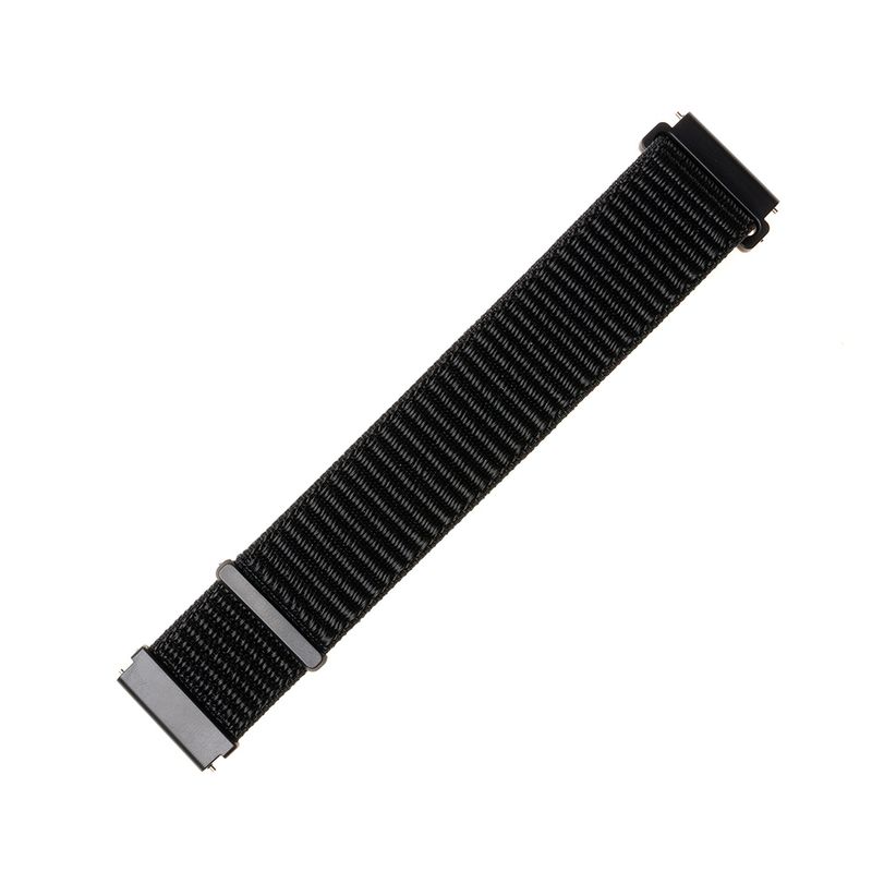 Laptop, Telefoane si Tablete - Wearables si gadgeturi - Wearables - Accesorii wearables - Curea ONSG® pentru Samsung Galaxy Watch 4/5/Active 2, Huawei Watch GT 3 42mm/GT 3 Pro 43mm, Q69, Nylon, Black - Infinity.ro