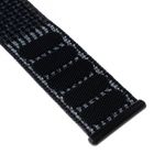 Laptop, Telefoane si Tablete - Wearables si gadgeturi - Wearables - Accesorii wearables - Curea ONSG® pentru Apple Watch 1/2/3/4/5/6/7/8/9/10/SE/SE 2 38/40/41/42mm, Q52, Nylon, Reflective Black - Infinity.ro