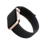 Laptop, Telefoane si Tablete - Wearables si gadgeturi - Wearables - Accesorii wearables - Curea ONSG® pentru Apple Watch 1/2/3/4/5/6/7/8/9/10/SE/SE 2 38/40/41/42mm, Q52, Nylon, Reflective Black - Infinity.ro