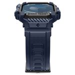 Laptop, Telefoane si Tablete - Wearables si gadgeturi - Wearables - Accesorii wearables - Husa ONSG® pentru Apple Watch 10 46mm + Curea, Q75, Poliuretan, Navy Blue - Infinity.ro