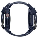 Laptop, Telefoane si Tablete - Wearables si gadgeturi - Wearables - Accesorii wearables - Husa ONSG® pentru Apple Watch 10 46mm + Curea, Q75, Poliuretan, Navy Blue - Infinity.ro