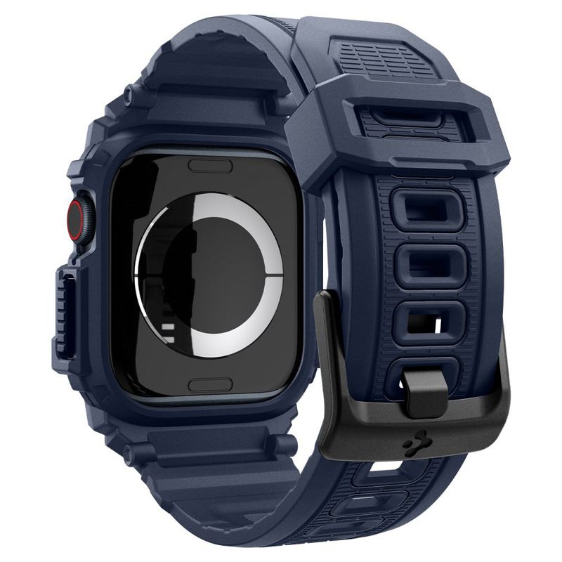 Laptop, Telefoane si Tablete - Wearables si gadgeturi - Wearables - Accesorii wearables - Husa ONSG® pentru Apple Watch 10 46mm + Curea, Q75, Poliuretan, Navy Blue - Infinity.ro