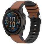 Laptop, Telefoane si Tablete - Wearables si gadgeturi - Wearables - Accesorii wearables - Curea ONSG® pentru Garmin Fenix 3/3 HR/5X/5X Plus/6X/6X Pro/7X/7X Pro Solar, J80, Piele ecologica, Brown - Infinity.ro