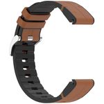 Laptop, Telefoane si Tablete - Wearables si gadgeturi - Wearables - Accesorii wearables - Curea ONSG® pentru Garmin Fenix 3/3 HR/5X/5X Plus/6X/6X Pro/7X/7X Pro Solar, J80, Piele ecologica, Brown - Infinity.ro