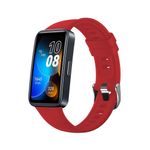 Laptop, Telefoane si Tablete - Wearables si gadgeturi - Wearables - Accesorii wearables - Curea ONSG® pentru Huawei Band 8/9, Q47, Silicon, Red - Infinity.ro