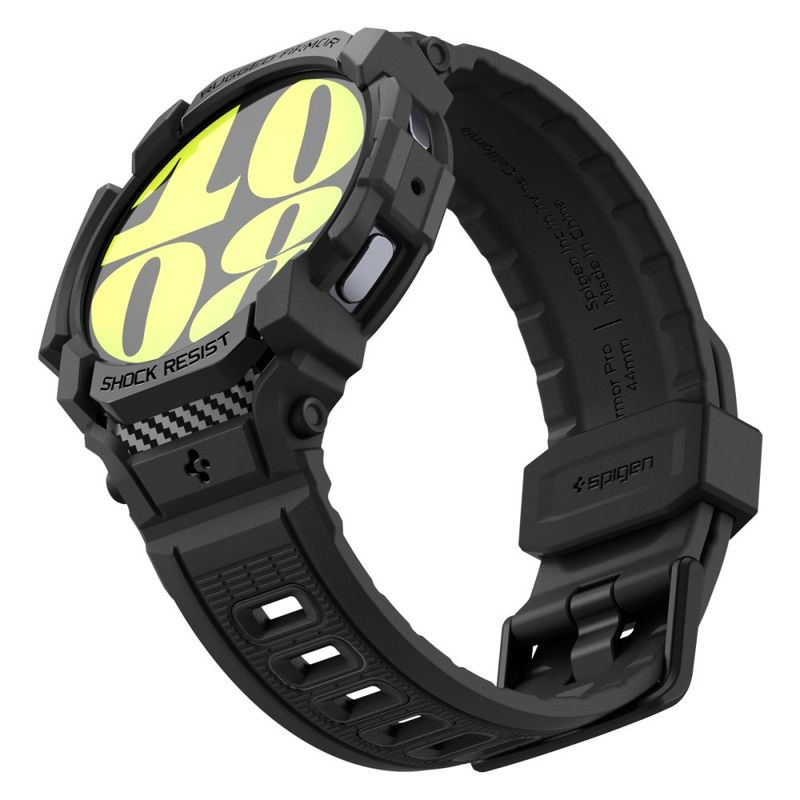 Laptop, Telefoane si Tablete - Wearables si gadgeturi - Wearables - Accesorii wearables - Husa ONSG® pentru Samsung Galaxy Watch7 44mm + Curea, U71, Poliuretan, Black - Infinity.ro