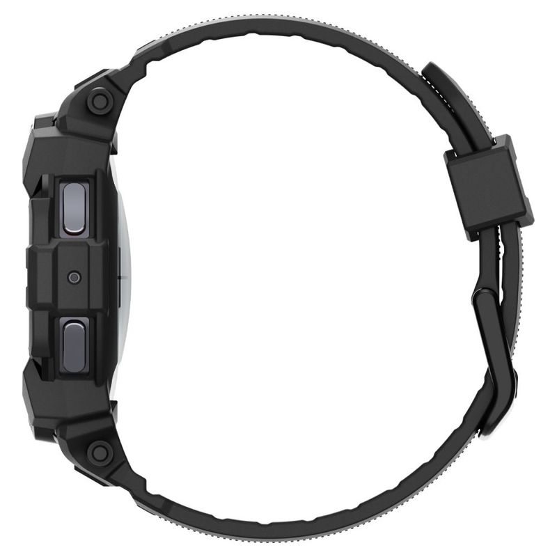Laptop, Telefoane si Tablete - Wearables si gadgeturi - Wearables - Accesorii wearables - Husa ONSG® pentru Samsung Galaxy Watch7 44mm + Curea, U71, Poliuretan, Black - Infinity.ro