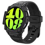 Laptop, Telefoane si Tablete - Wearables si gadgeturi - Wearables - Accesorii wearables - Husa ONSG® pentru Samsung Galaxy Watch7 44mm + Curea, U71, Poliuretan, Black - Infinity.ro