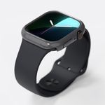 Laptop, Telefoane si Tablete - Wearables si gadgeturi - Wearables - Accesorii wearables - Husa ONSG® pentru Apple Watch 10 46mm set 2, C52, Policarbonat, Clear/Dark Gray - Infinity.ro