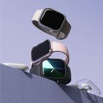 Laptop, Telefoane si Tablete - Wearables si gadgeturi - Wearables - Accesorii wearables - Husa ONSG® pentru Apple Watch 10 46mm set 2, C52, Policarbonat, Clear/Dark Gray - Infinity.ro