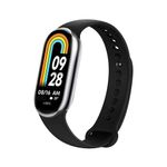 Laptop, Telefoane si Tablete - Wearables si gadgeturi - Wearables - Accesorii wearables - Curea ONSG® pentru Xiaomi Mi Band 8/8 NFC/9/9 NFC, Q44, Silicon, Black - Infinity.ro