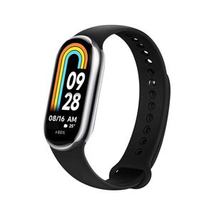 Curea ONSG® pentru Xiaomi Mi Band 8/8 NFC/9/9 NFC, Q44, Silicon, Black