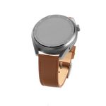 Laptop, Telefoane si Tablete - Wearables si gadgeturi - Wearables - Accesorii wearables - Curea ONSG® pentru Samsung Galaxy Watch 4/5/Active 2, Huawei Watch GT 3 42mm/GT 3 Pro 43mm, J76, Piele naturala, Brown - Infinity.ro