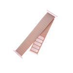 Laptop, Telefoane si Tablete - Wearables si gadgeturi - Wearables - Accesorii wearables - Curea ONSG® pentru Apple Watch 1/2/3/4/5/6/7/8/9/10/SE/SE 2/Ultra/Ultra 2 42/44/45/46/49mm, Q49, Nylon, Rose Gold - Infinity.ro